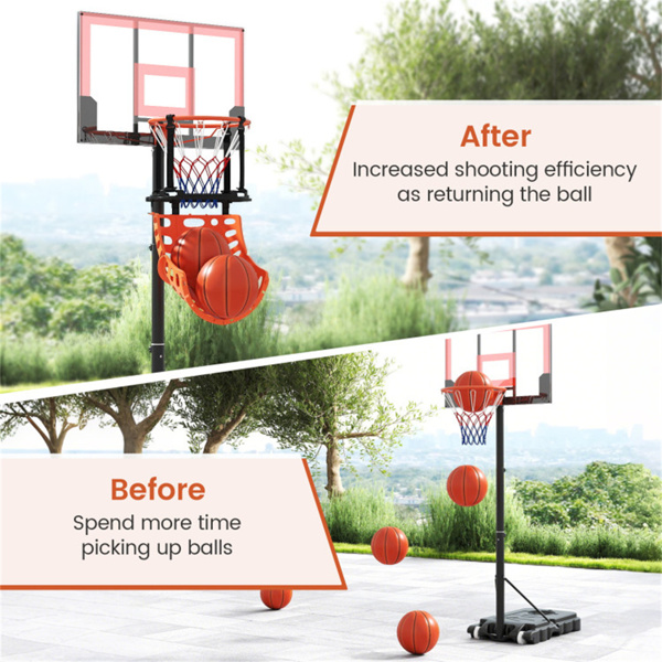 篮球篮圈回程-4个挂钩，适用于18英寸标准篮筐，2磅轻，室内/室外使用-8