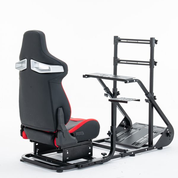 增强型稳定赛车方向盘驾驶舱，兼容 Fanatec、PXN、Thrustmaster 和 Logitech 可调节驾驶模拟器，不含手刹、踏板和显示器——不支持self-pick up-7