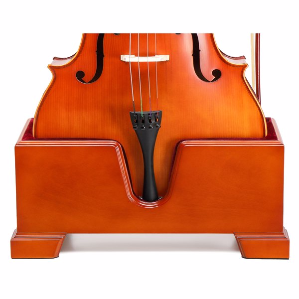 4/4大提琴底座 自然红棕色 大提琴配件-3