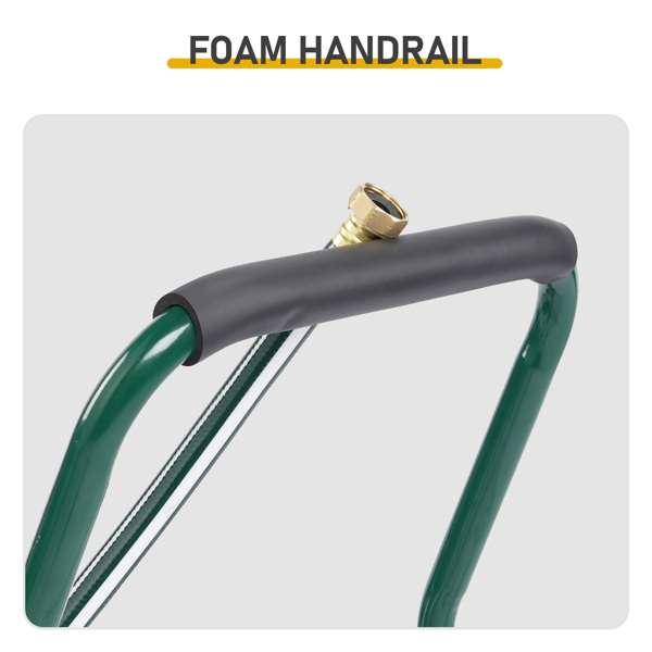 83*58*92CM  250FT  绿色 实心轮 全拆装 水管车 花园-3