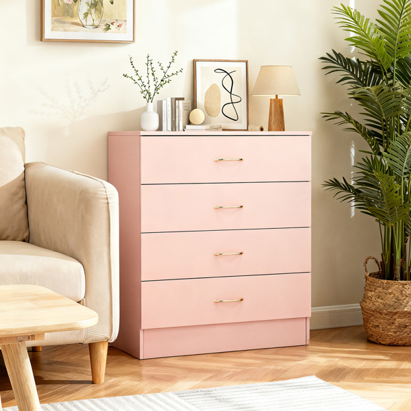 H9950美甲粉 刨花板 贴麻面三胺 66*33*73 四抽 抽屉柜 仿玫瑰金拉手-7