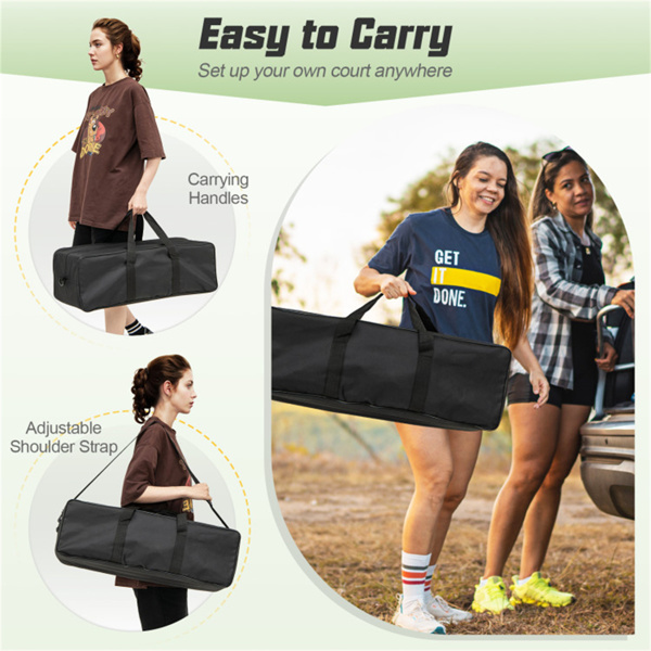 32'x3'重型排球网套-3级可调杆、防下垂绞车、全包配件-8