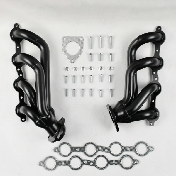 排气管 Exhaust Manifold Headers Chevy For 2000-2001 GMC YUKON 4.8L 5.3L 1999-2001 GMC SIERRA 1500 2500 Black MT001288（禁售亚马逊 & TEMU）(不支持无理由退货)-1