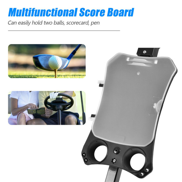 6磅轻型高尔夫球推车-钢架，可折叠设计，9.5英寸滚珠轴承轮-5