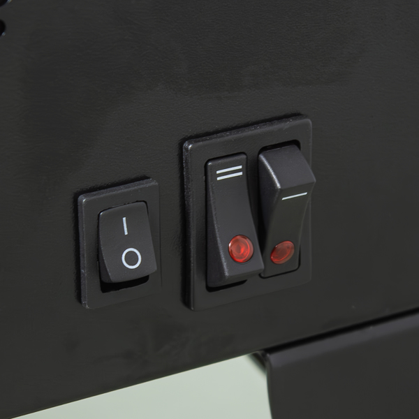 17英寸独立式电壁炉炉灶取暖器，带3D火焰效果，黑色-10