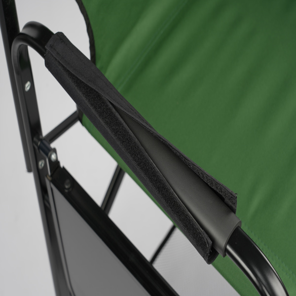 26in 黑铁管 深绿/黑色布面 喷塑铁扁管 铁导演椅 120kg 无便携袋-28