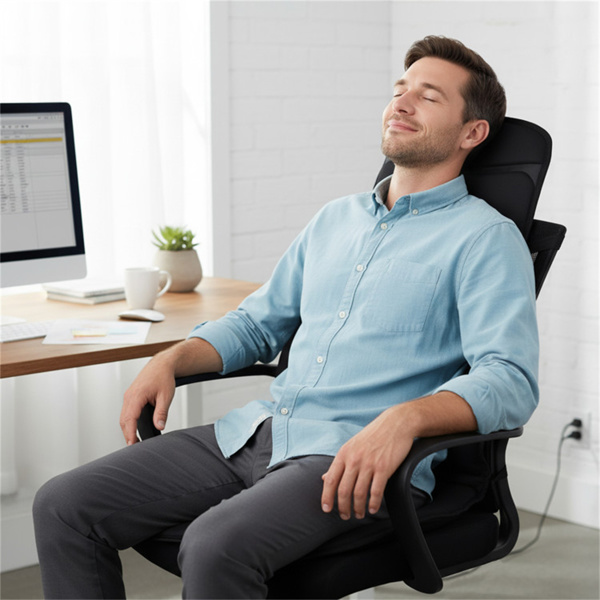 10个电动加热按摩椅垫（黑色）-4个身体区域，5个程序+3个速度，113°F加热-2