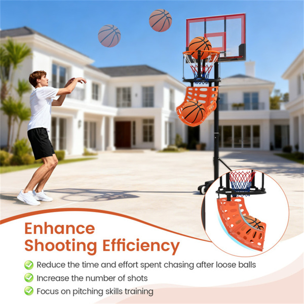 篮球篮圈回程-4个挂钩，适用于18英寸标准篮筐，2磅轻，室内/室外使用-7