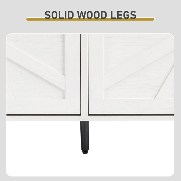 谷仓门4翻斗 金属黑色一字把手+三胺刨花板 +黑色实木塑封锥形腿 鞋柜 106*24*98cm 做旧白-9