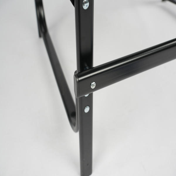 26in 黑铁管 深绿/黑色布面 喷塑铁扁管 铁导演椅 120kg 无便携袋-20