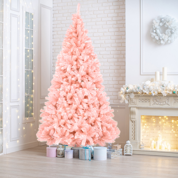 6ft 粉色 1000枝头 PVC材质 圣诞树-29