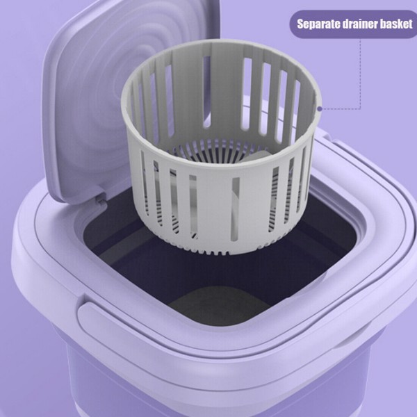 折叠洗衣机 紫色-11