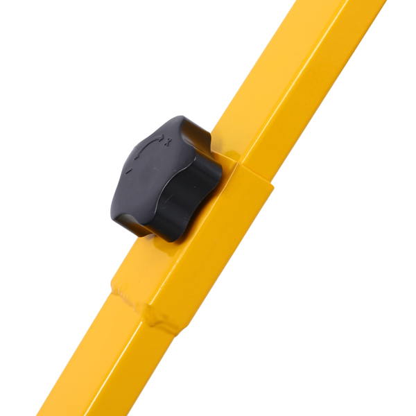 带轮雪铲，推雪器，带缓冲可调节角度手柄的除雪工具，29英寸铲刃，10英寸轮子，黄色-13