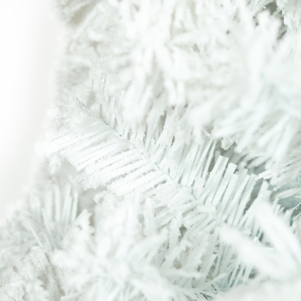 4英尺预亮灯圣诞树，配有100盏灯，雪人造型人造圣诞树，380个树枝尖，PVC材质，适合室内外节日装饰-10