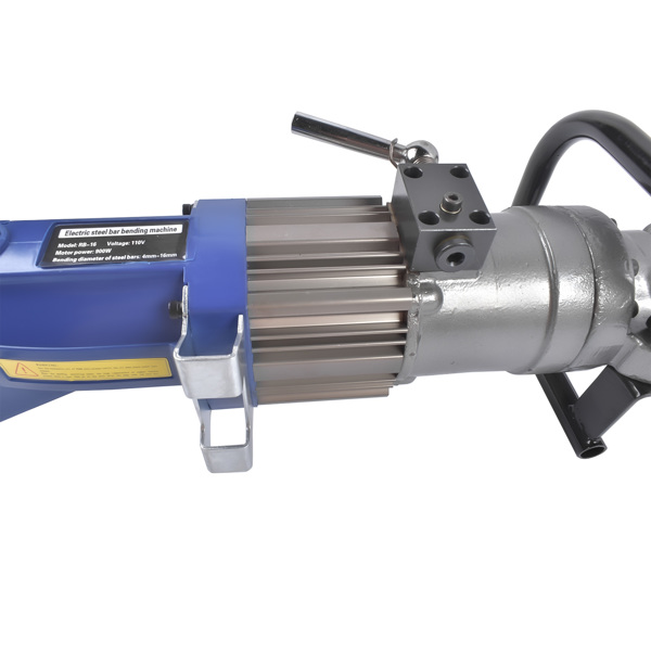 钢筋弯曲机 5/8'' Electric Hydraulic Rebar Bender HRB-16, 900W 110V Portable Rebar Bending Maching Bending 4-16mm Rebar Bending Angle 0-130 Degrees, with Positioning Bolt-9