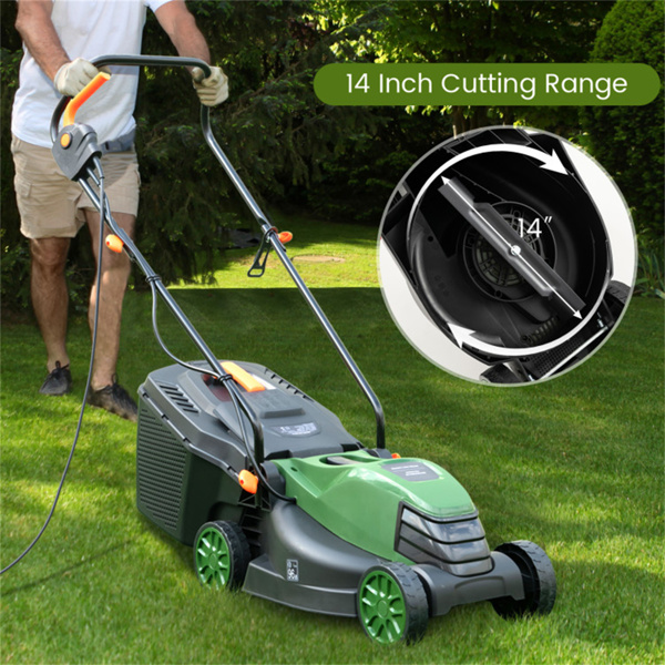   ﻿  12安培13.5英寸电动绳索割草机带双安全开关-绿色  -8