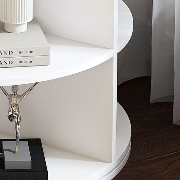 旋转式鞋架塔，7层旋转收纳架，独立式360°旋转鞋子收纳器，可容纳28双鞋（7层，白色）-10