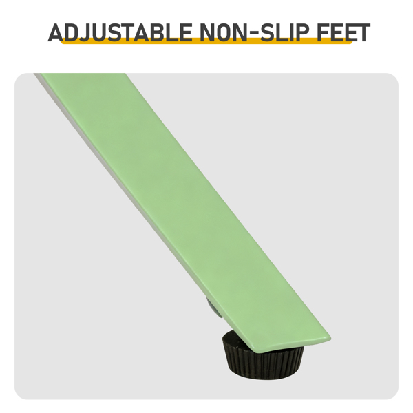 50.5*50.5*51cm 圆桌  浅绿色 三脚 庭院铁边桌-2