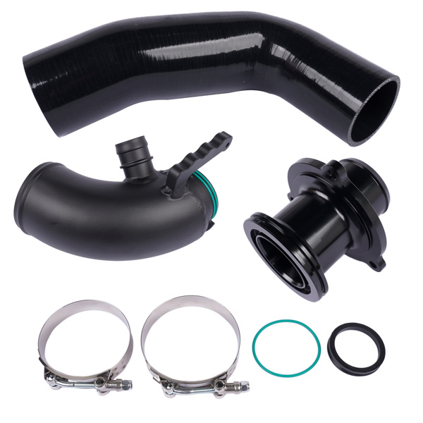 进气软管 Turbo Inlet Elbow + Air Intake Turbo Muffler Delete+Silicone Hose Replacement for VW MK7 Golf KD1088BK KD1089BK-6