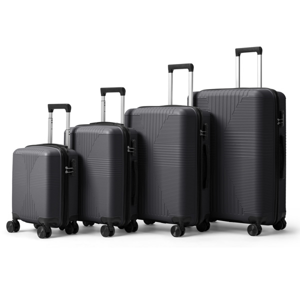 非TSA海关锁四合一 PP拉杆箱 16in 20in 24in 28in PP 深灰色-21