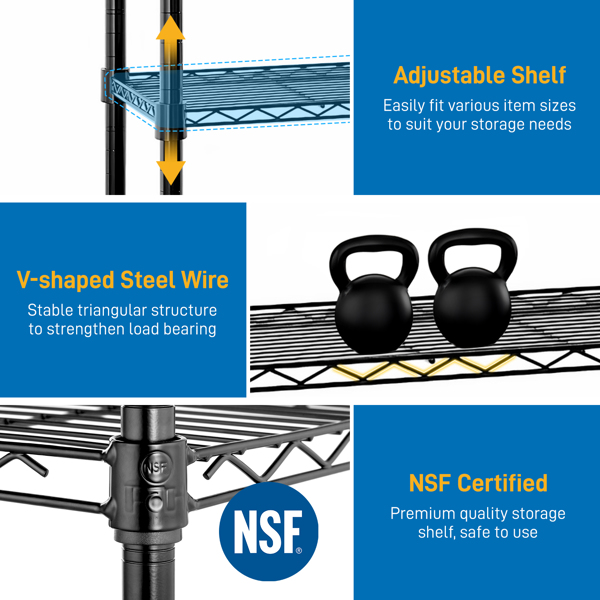  4层L型变换  可自由调节层间距 展示架 铁 125*35*180cm 喷粉黑 N001-4