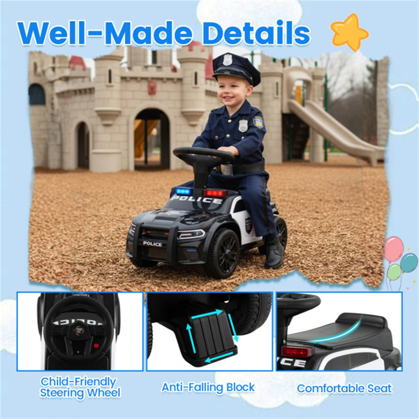 带闪光灯和警笛的儿童警车，18个月小警察的完美礼物+-11