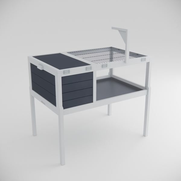 爬行动物栖息地乌龟屋，带灯座、大观察窗、防水托盘、可拆卸支腿，易于清洁的木制围栏，适用于乌龟、蜥蜴、壁虎和小型宠物，室内外均可使用。--不支持self-pick up且不支持指定仓库发货-9