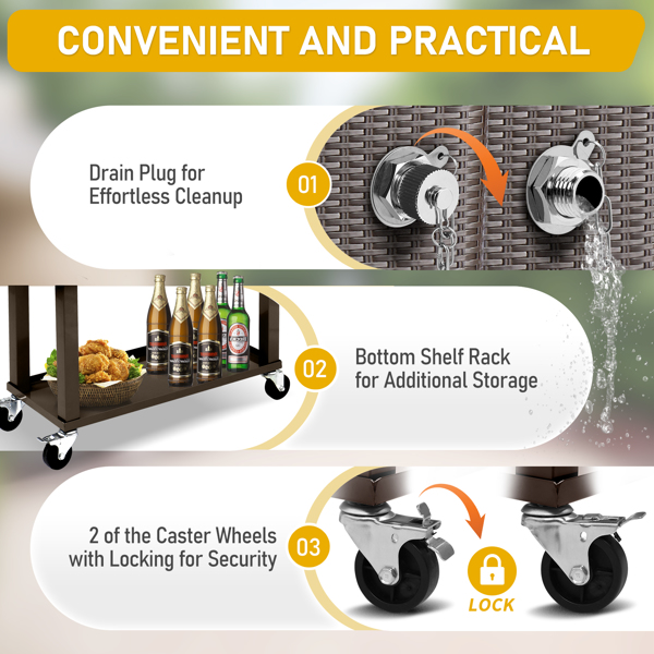 冷冻推车-编藤方形腿款-4