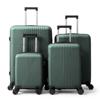 非TSA海关锁四合一 PP拉杆箱 16in 20in 24in 28in PP 墨绿色