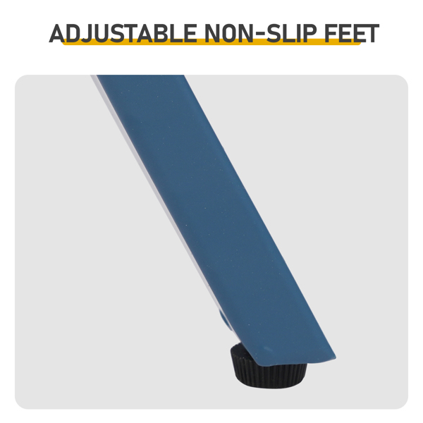 50.5*50.5*51cm 圆桌  海军蓝色 三脚 庭院铁边桌-1