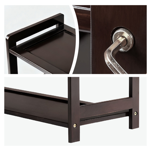 6层平板 竹制 68*25*89cm 鞋架 咖啡色-6