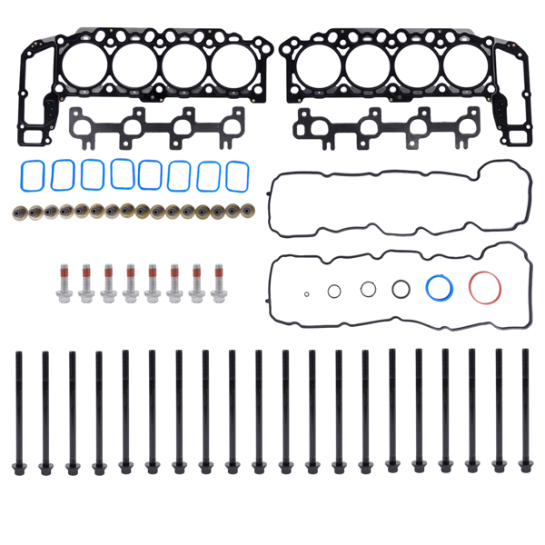 发动机大修包 Engine Cylinder Head Gasket Set w/Bolts kit Replacement for 2004-2007 Jeep Commander Grand Cherokee Dodge Ram 1500 Chrysler Aspen 4.7L V8 HS26157PT-1 ES71129-1