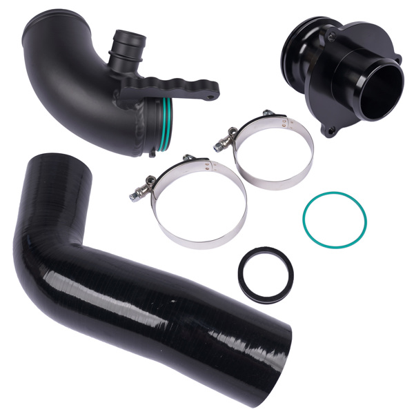 进气软管 Turbo Inlet Elbow + Air Intake Turbo Muffler Delete+Silicone Hose Replacement for VW MK7 Golf KD1088BK KD1089BK-3
