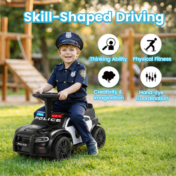 带闪光灯和警笛的儿童警车，18个月小警察的完美礼物+-10