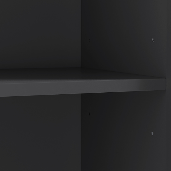 现代高款储物柜 – 翻盖式隔层，可调节搁板，承重80磅，缓闭式铰链，铝合金把手，是浴室和家居收纳的理想之选。-14