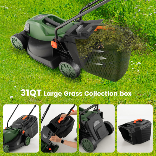   ﻿  12安培13.5英寸电动绳索割草机带双安全开关-绿色  -10