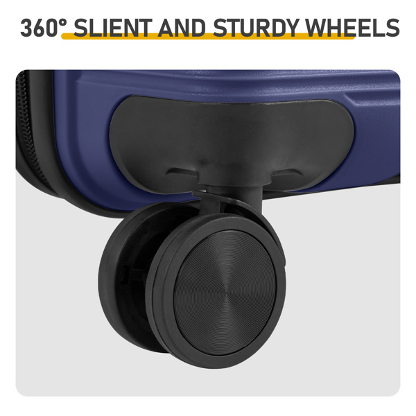 非TSA海关锁四合一 PP拉杆箱 16in 20in 24in 28in PP 藏青色-7