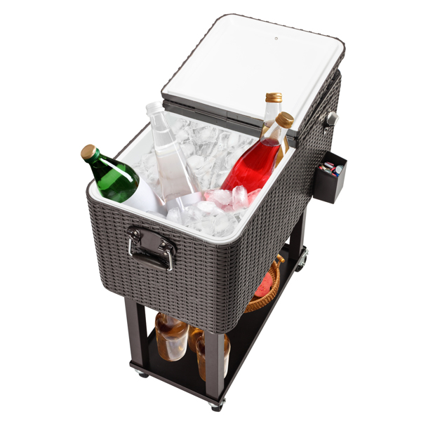 冷冻推车-编藤方形腿款-32