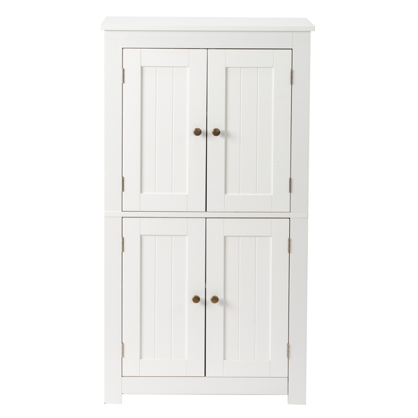 白色  密度板喷漆 竖纹 60*30*110cm 4门 浴室立柜-3