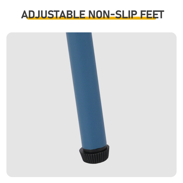 38.5*38.5*51cm 梯形 海军蓝色 双层圆盘 庭院铁边桌-2