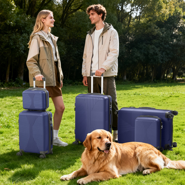 非TSA海关锁五合一 PP拉杆箱 12in 16in 20in 24in 28in PP 藏青色-19