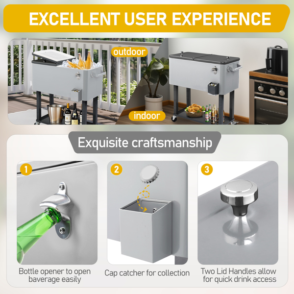 冷冻推车-铁喷塑款-1