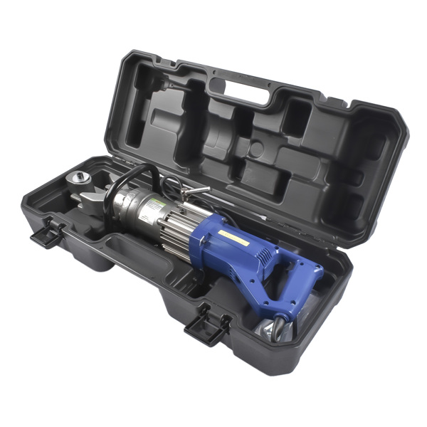 钢筋弯曲机 5/8'' Electric Hydraulic Rebar Bender HRB-16, 900W 110V Portable Rebar Bending Maching Bending 4-16mm Rebar Bending Angle 0-130 Degrees, with Positioning Bolt-4