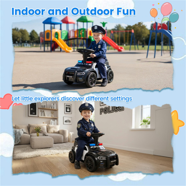 带闪光灯和警笛的儿童警车，18个月小警察的完美礼物+-7