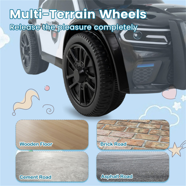 带闪光灯和警笛的儿童警车，18个月小警察的完美礼物+-4