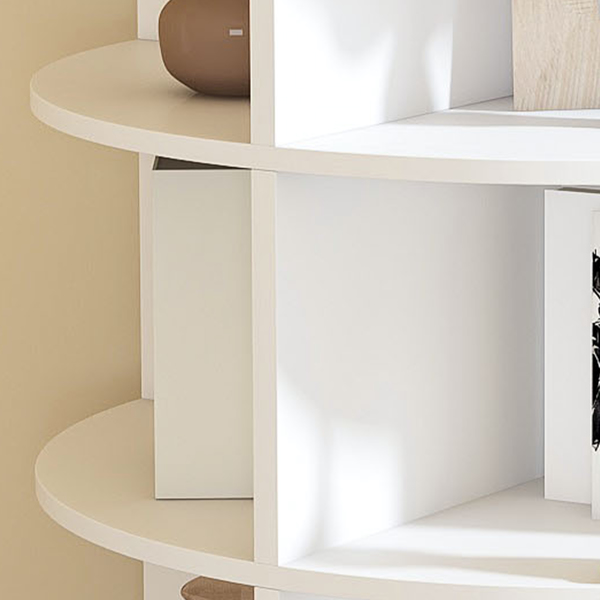 旋转式鞋架塔，7层旋转收纳架，独立式360°旋转鞋子收纳器，可容纳28双鞋（7层，白色）-13