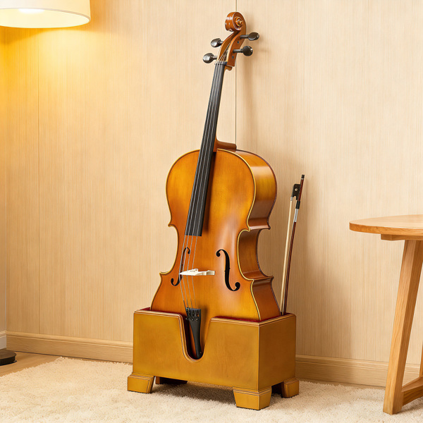 4/4大提琴底座 自然青棕色 大提琴配件-19