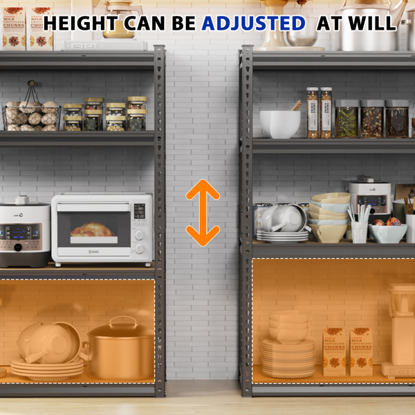 4层 可自由调节层间距 葫芦形孔位 带手套橡胶锤 展示架 铁 122*60*153.5cm 黑色铁件原木色中纤层板-15