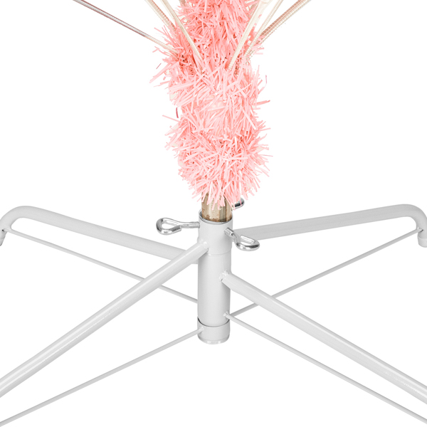 6ft 粉色 1000枝头 PVC材质 圣诞树-27