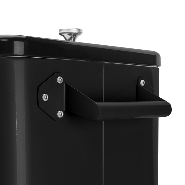 80qt 黑色箱体 黑色脚管 冷冻保温推车 91*87*48cm 长方形 铁 带排水管-14